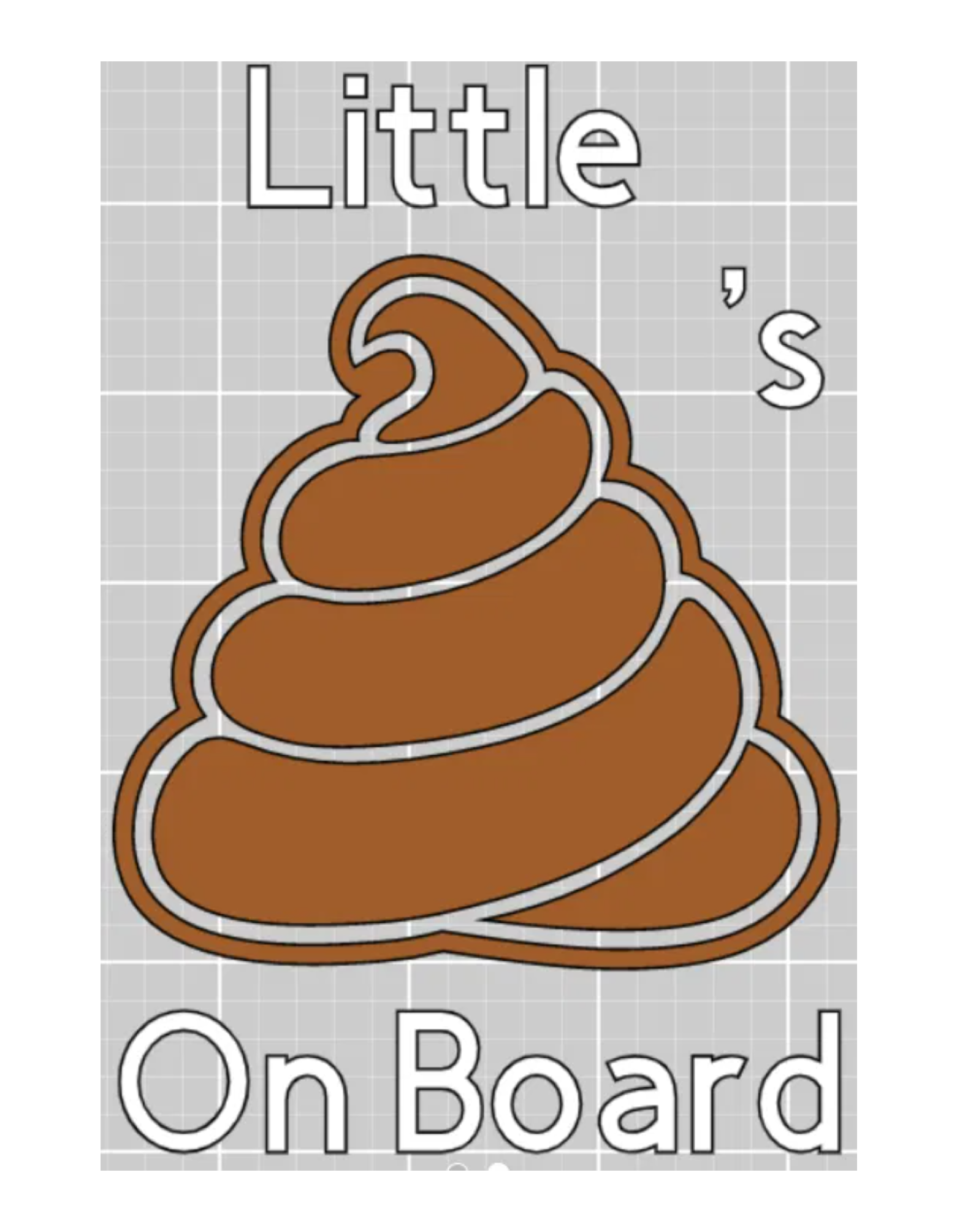 Little Shit's on Board Window Decal