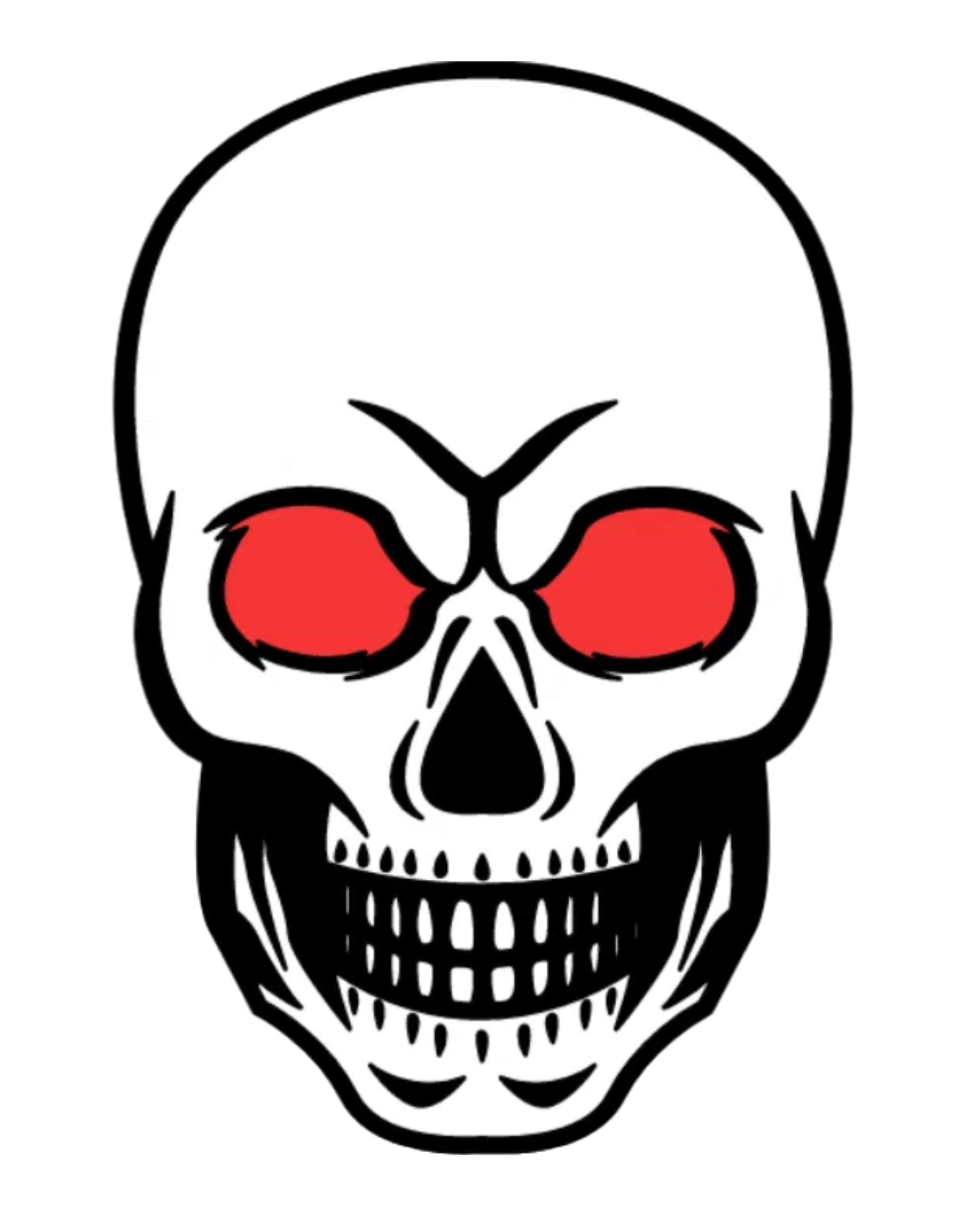 Skull Window Decal