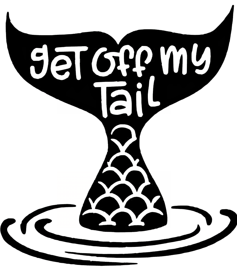 Get Off My Tail - Fish Window Decal