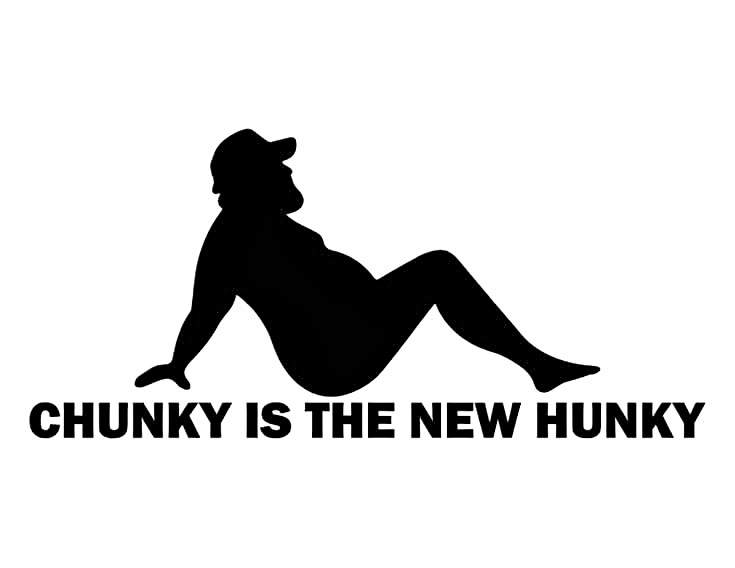 Chunky is the New Hunky Window Decal