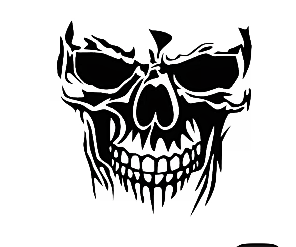Skull Window Decal