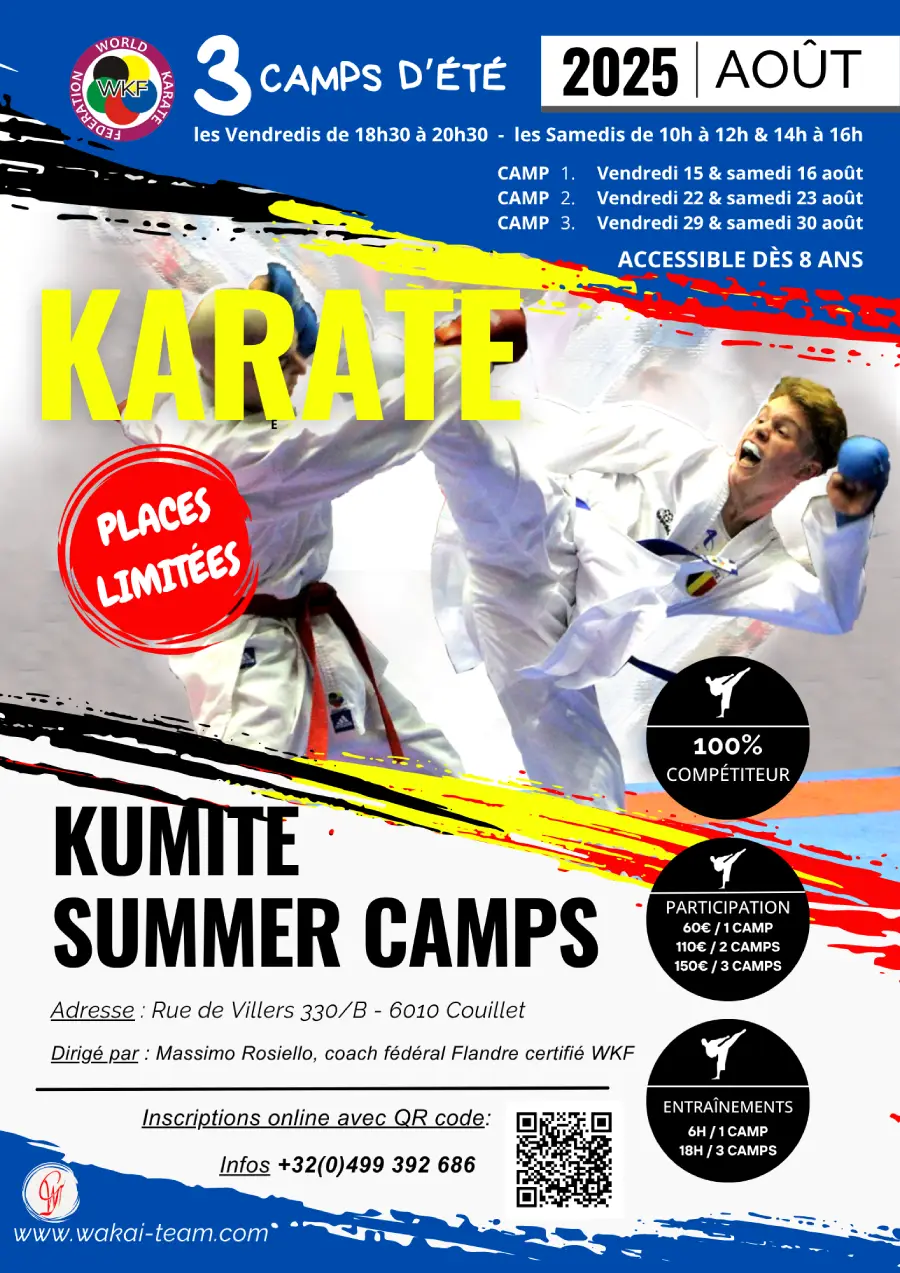 SUMMER CAMPS KARATÉ 2025 – Spécial KUMITE