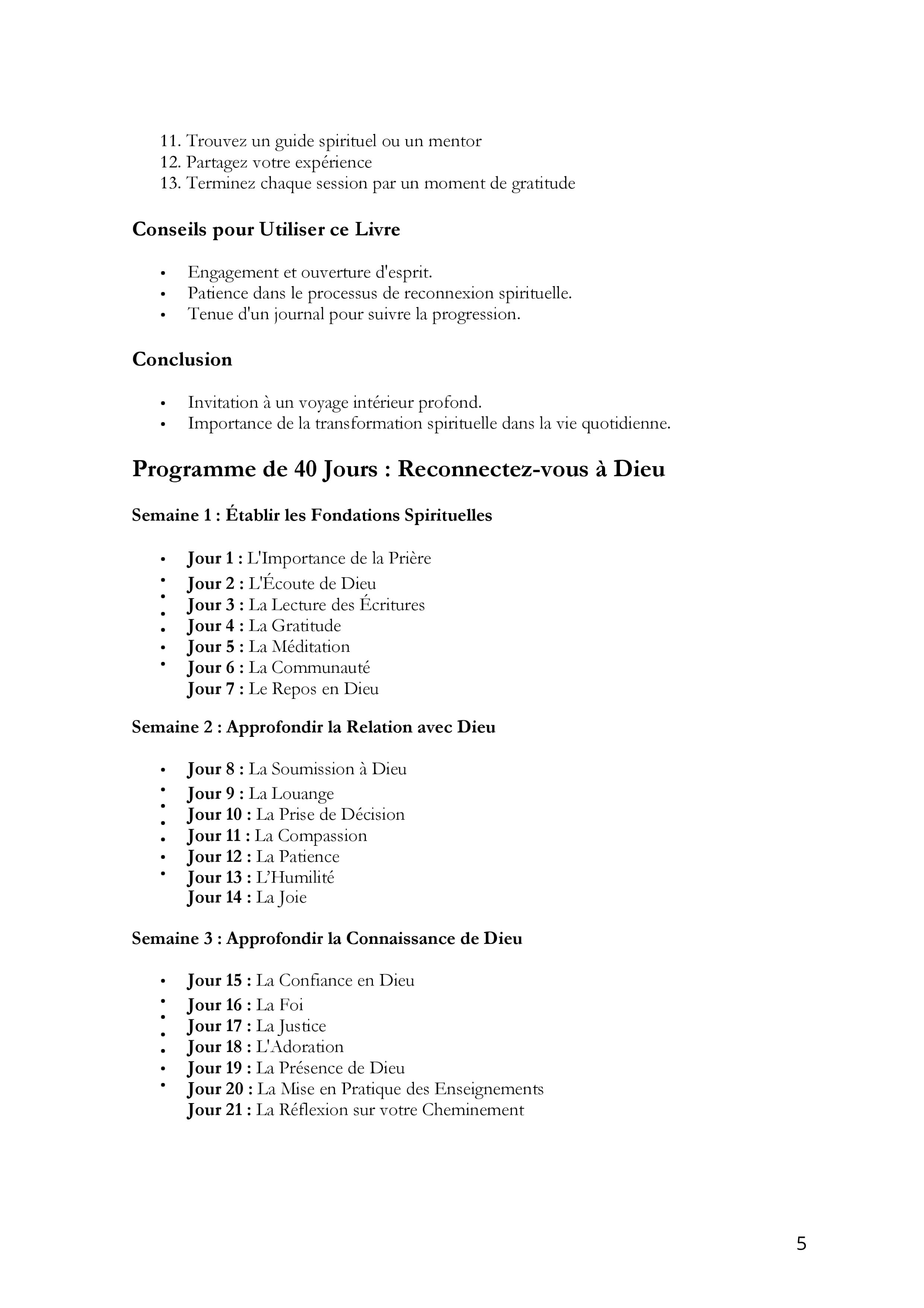 Reconnectez-vous à Dieu en 40 Jours : Un Guide Spirituel en 2025