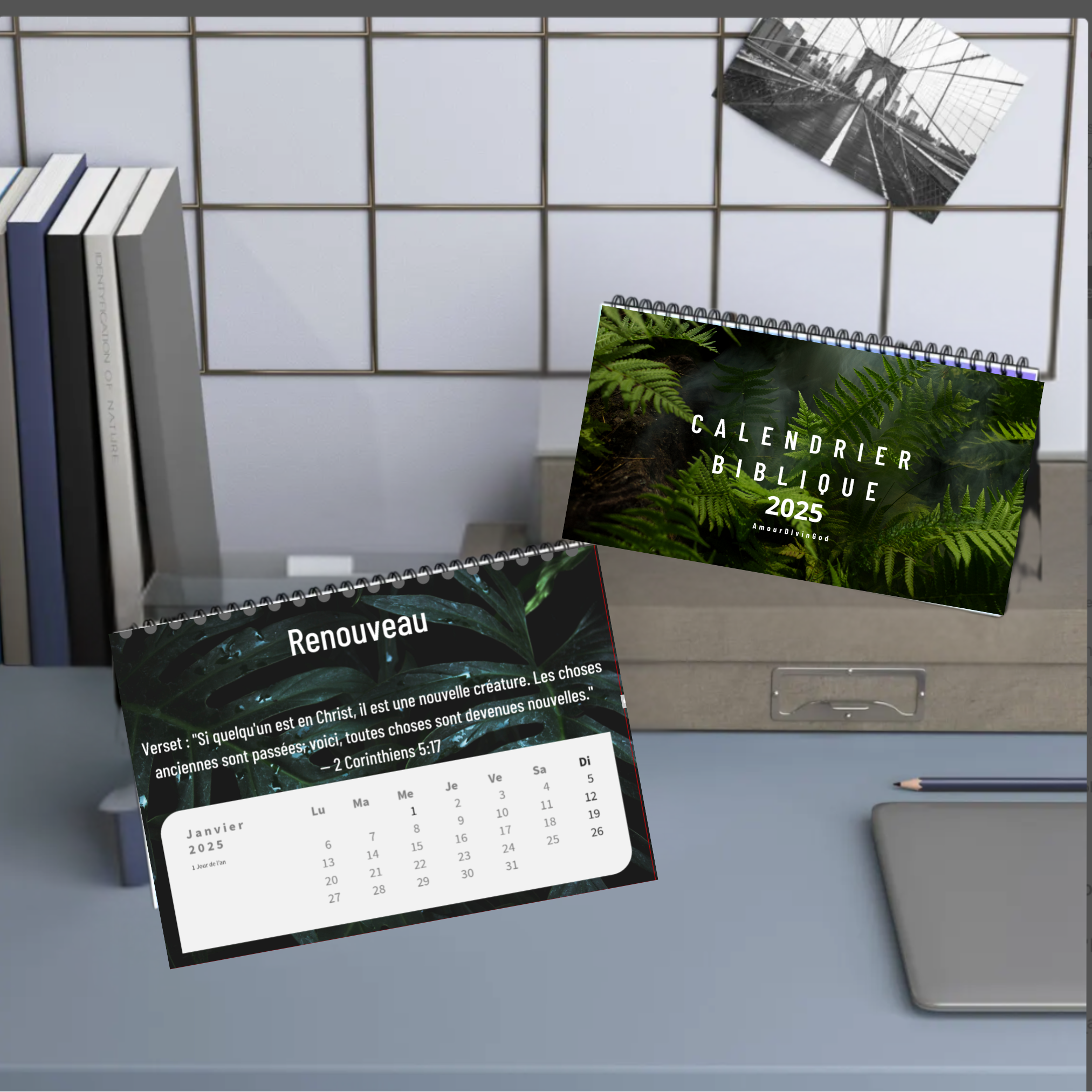 đ
Calendrier Biblique 2025 avec une méditation