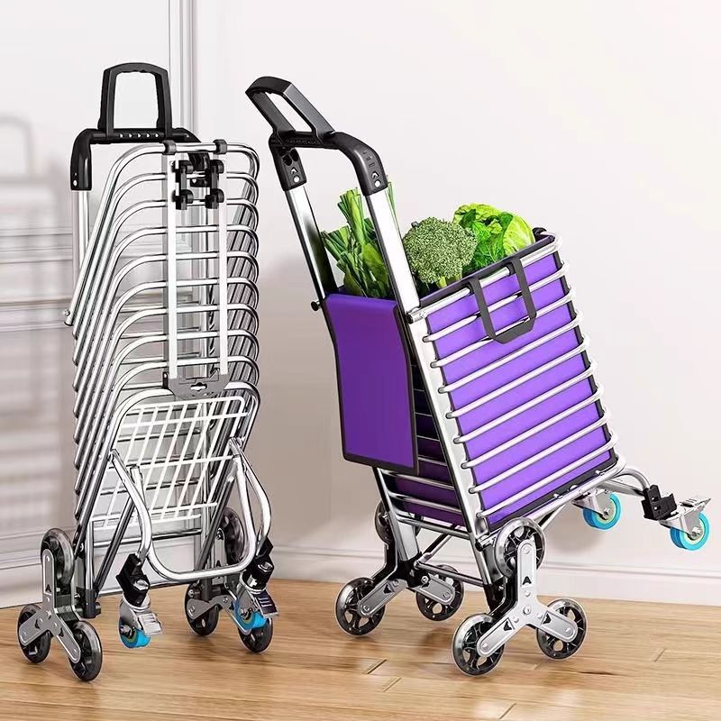 Foldable Stair Climbing Shopping Cart