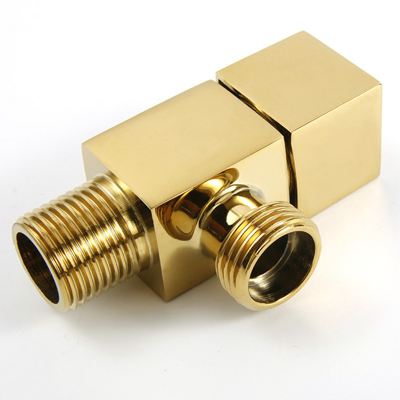 Gold-Plated Brass Angle Valve
