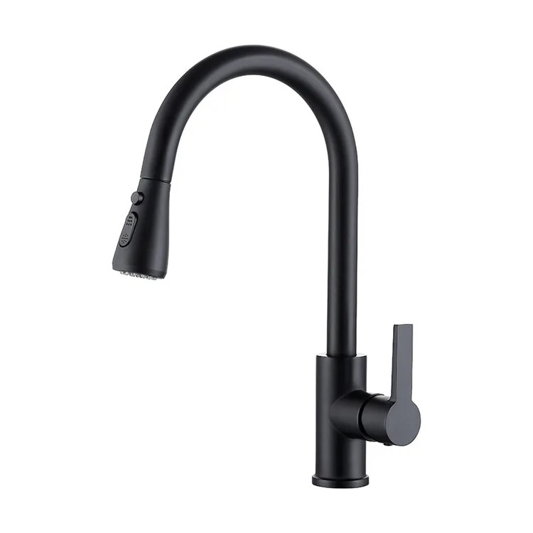 Modern Black Kitchen Faucet
