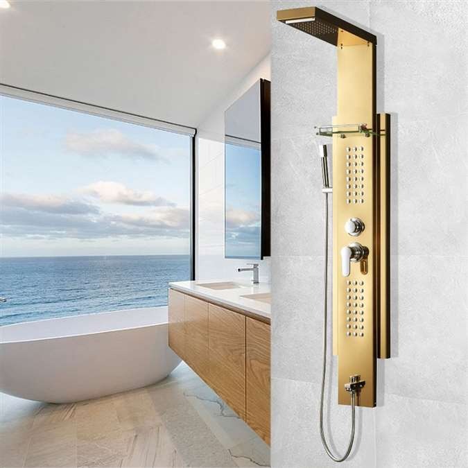 Luxury Gold Shower Panel
