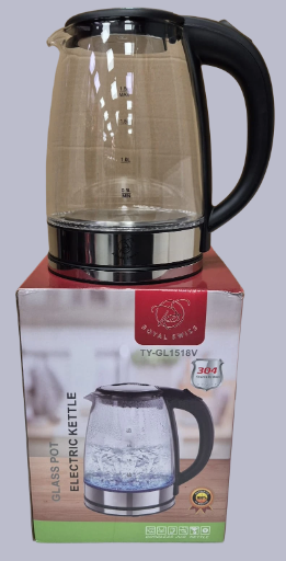 Bouilloire électrique LED en verre 1.8L RS