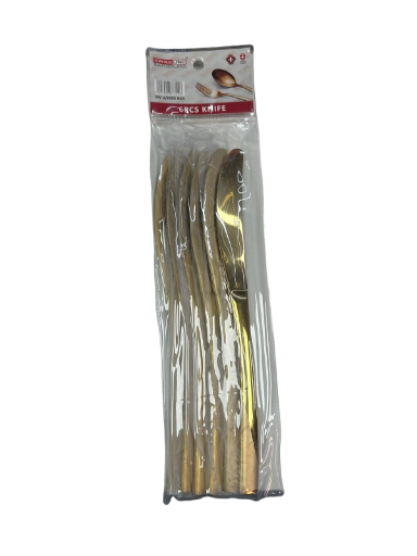 Set de 6 couteaux Doré SWISS LINE