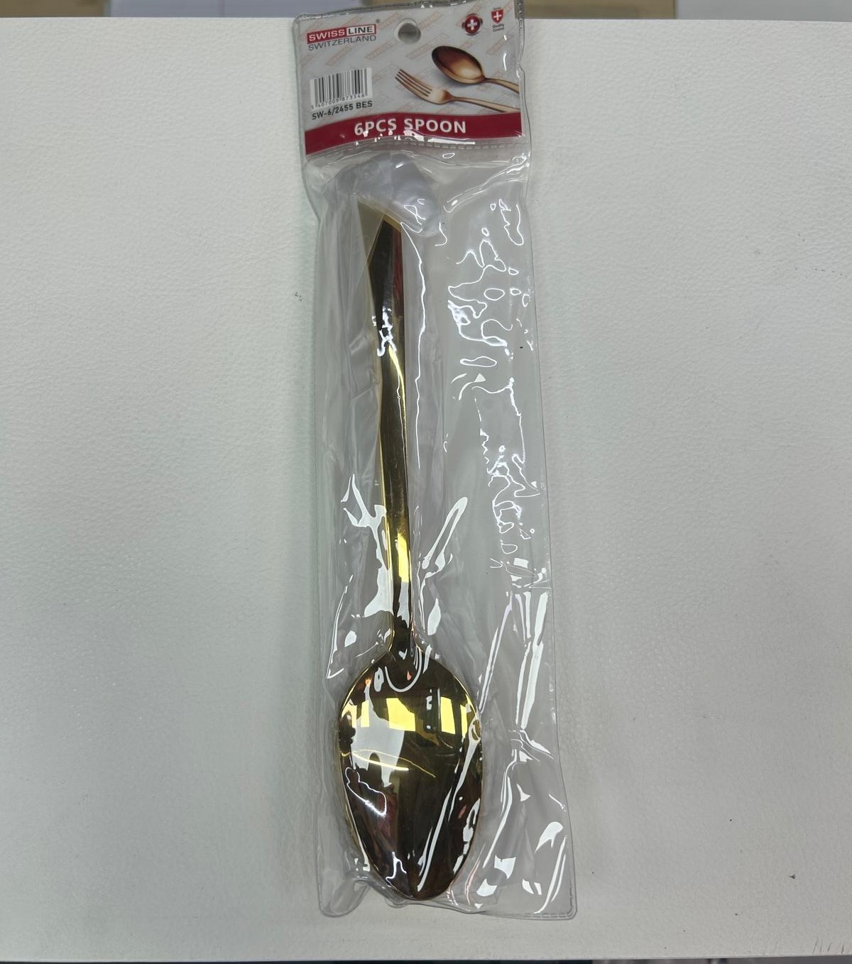 Set de 6 cuillères Doré SWISS LINE