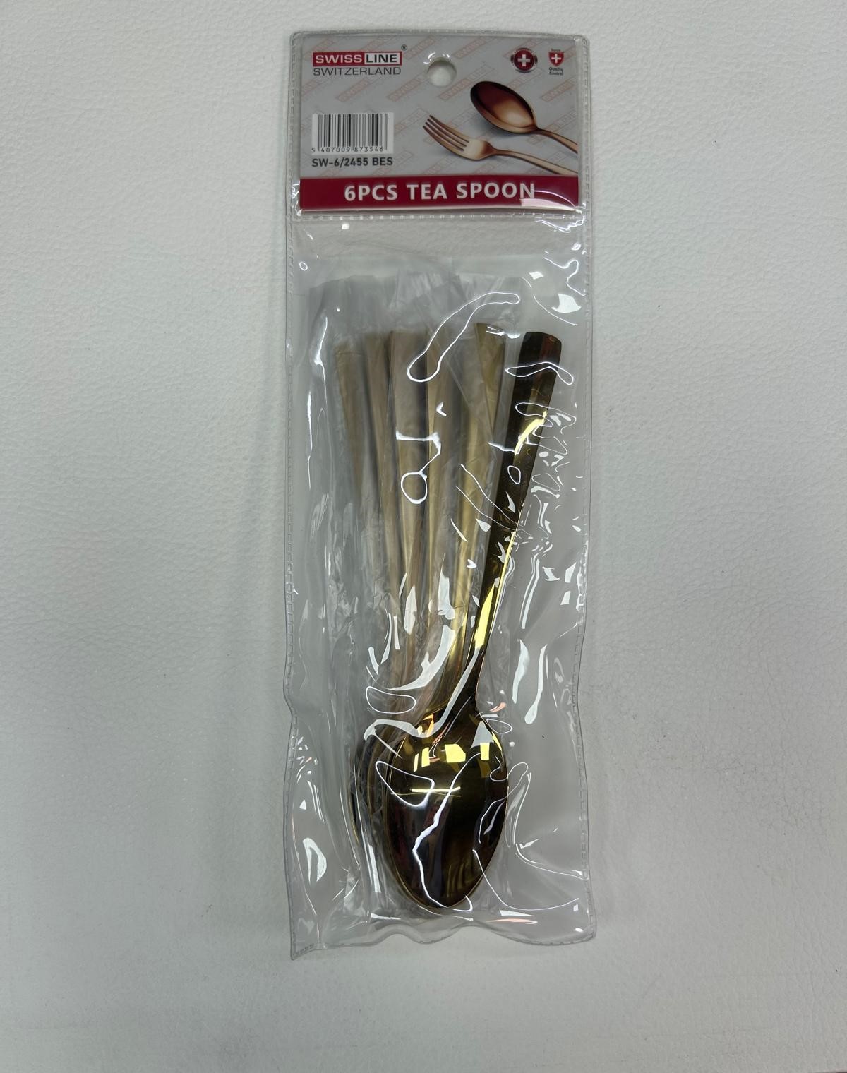 Set de 6  petites cuillères Doré SWISS LINE