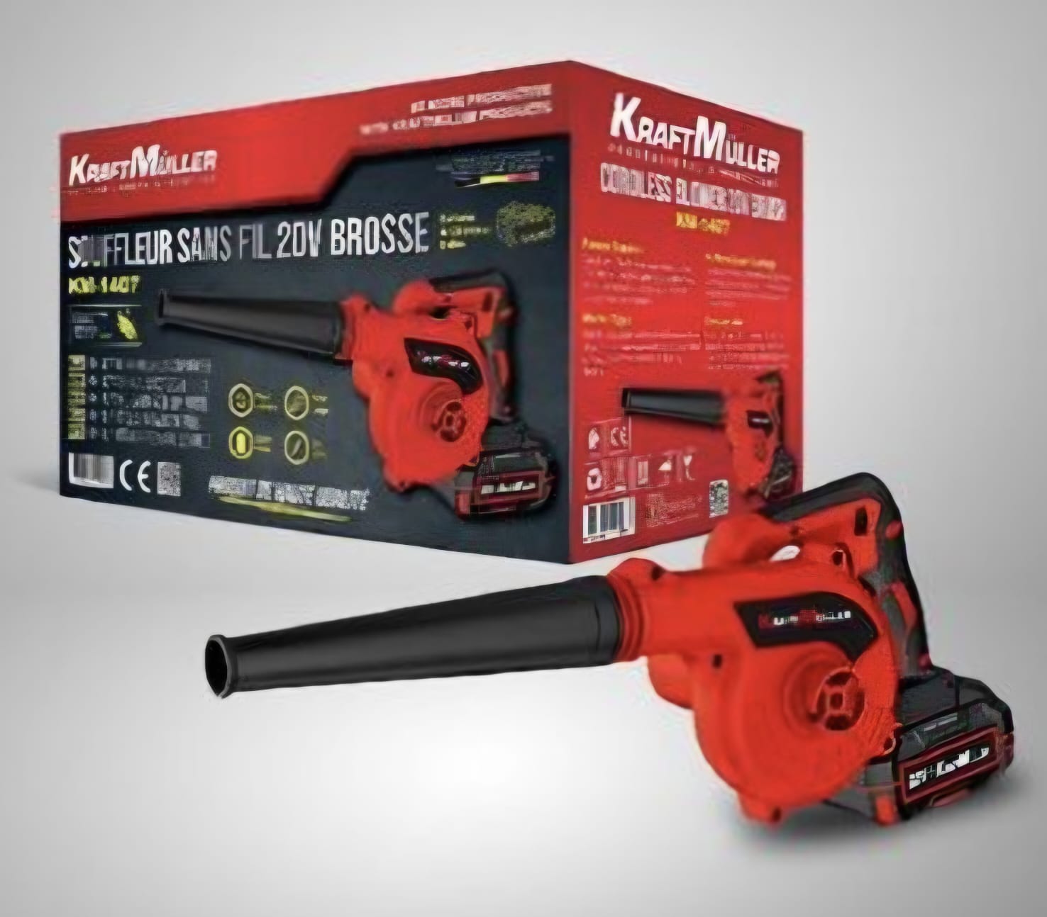 Souffleur et aspirateur sans fil 20V KRAFT MULLER