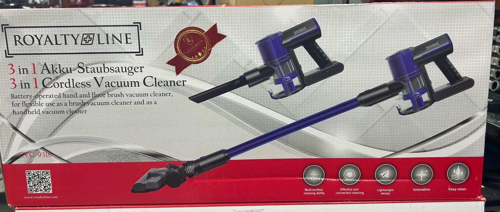 Aspirateur sans fil 3 EN 1 Bleu ROYALTY LINE