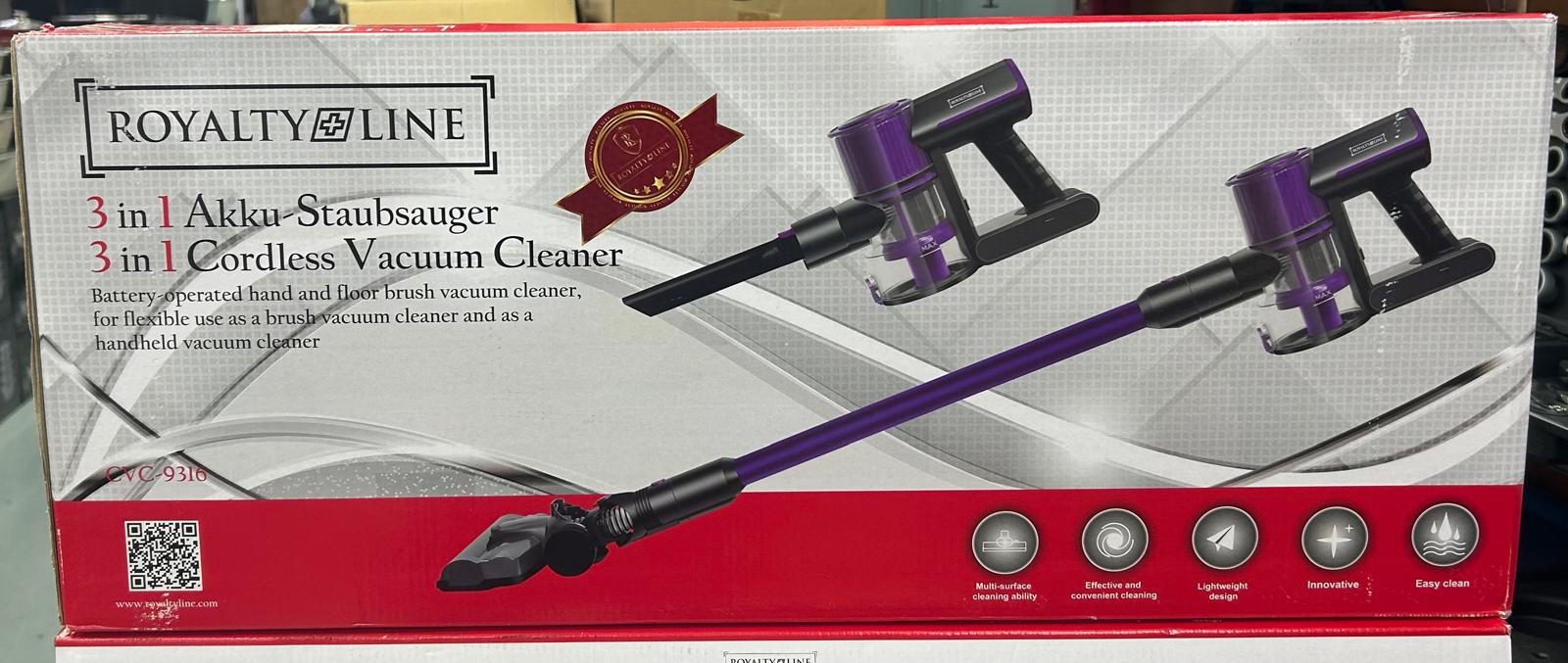 Aspirateur sans fil 3 EN 1 Violet ROYALTY LINE