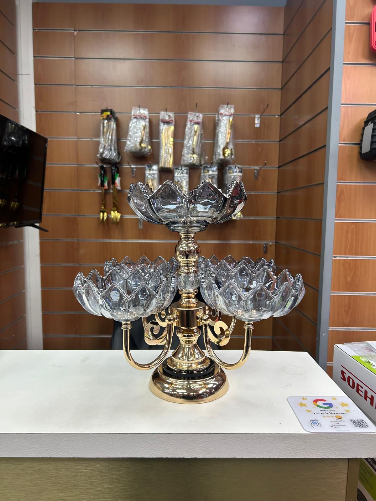 Présentoir Bleu en verre 