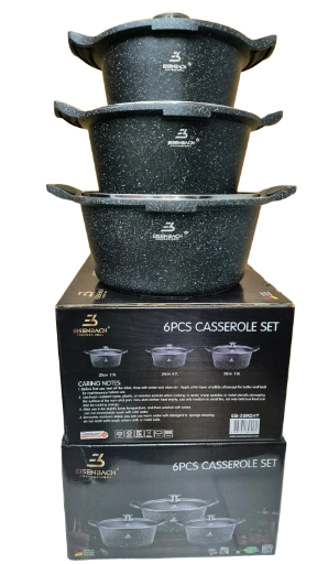 Faitout en pierre par 3 -20/24/28cm RB