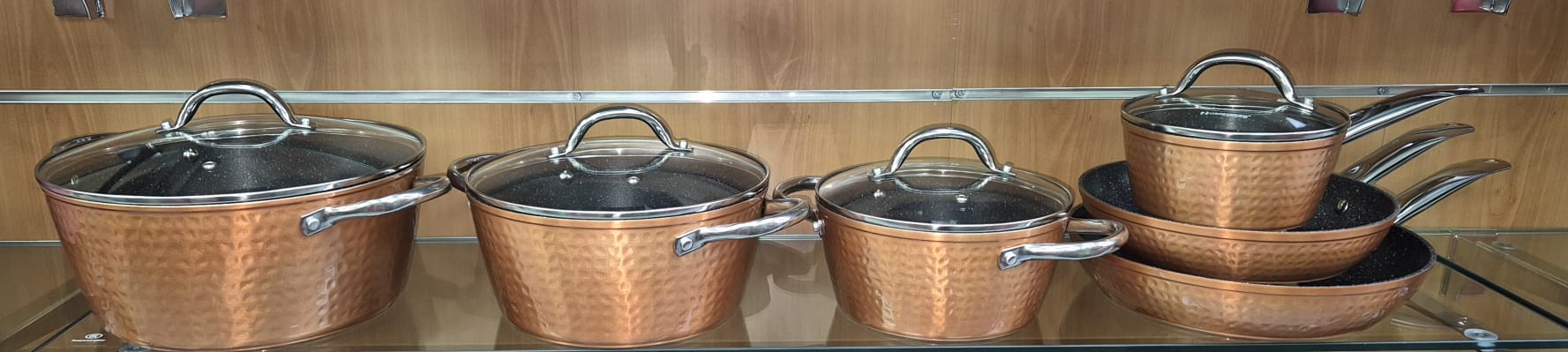 Batterie 10 pièces cuivré ROSENBERG