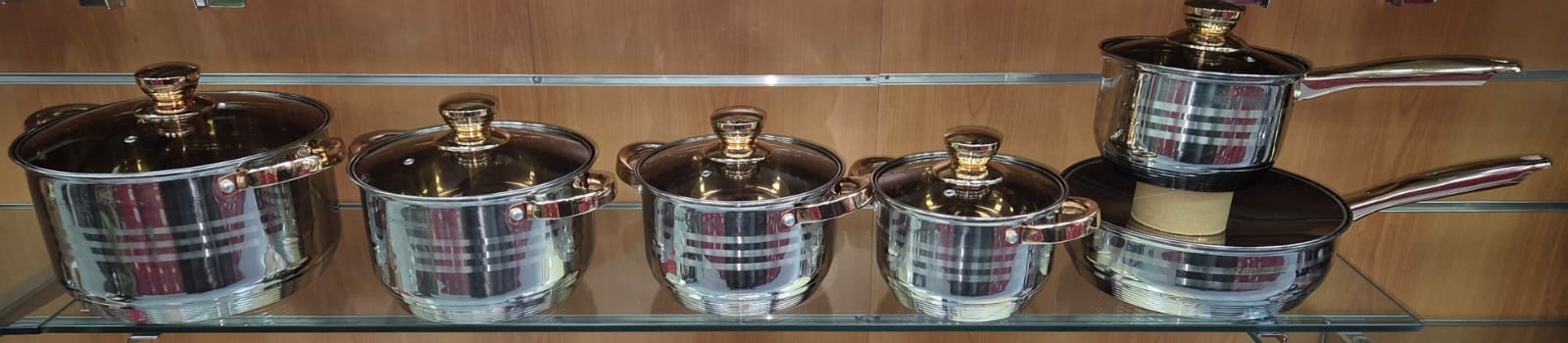 Batterie 12 pièces inox/cuivre ROSENBERG