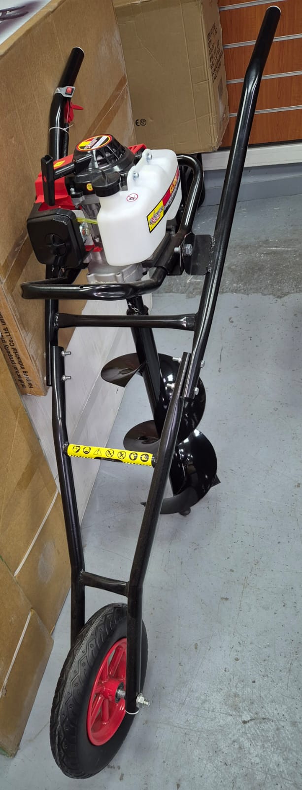 Tarière sur roue 63cc avec 3 mèches 100/150/200mm Extrême Tools