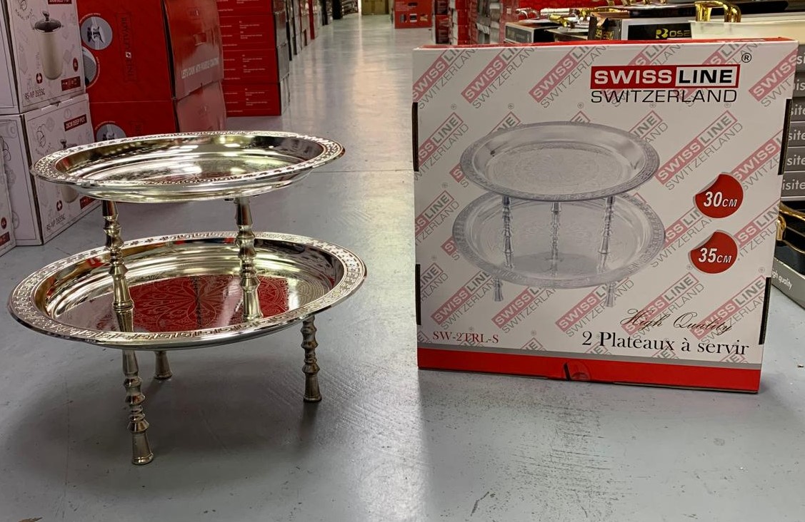 Plateaux par 2 30cm et 35cm Argenté SL