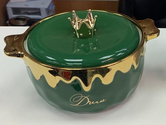 Bol + couvercle en céramique ORIENT