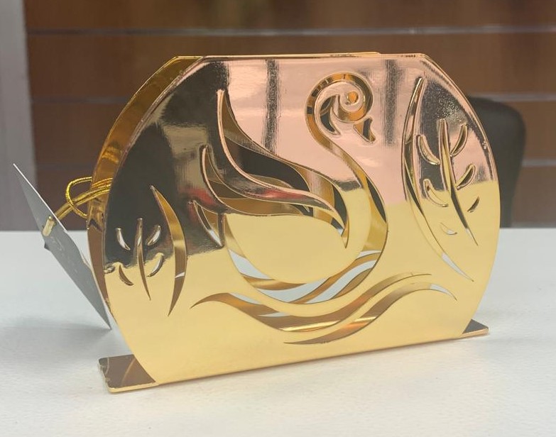 Porte serviette Cygne doré