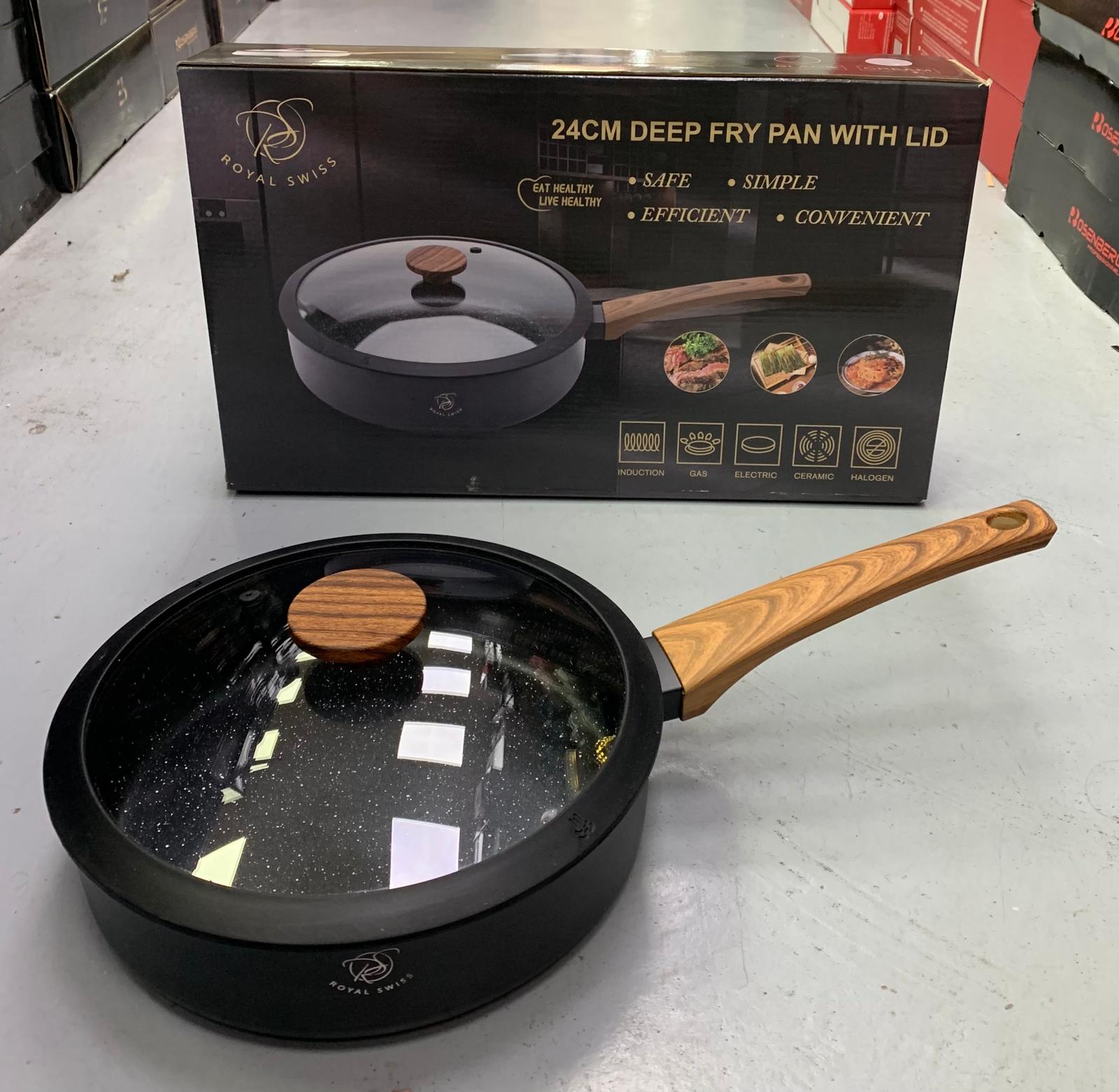 Poêle profonde + couvercle 24cm RS