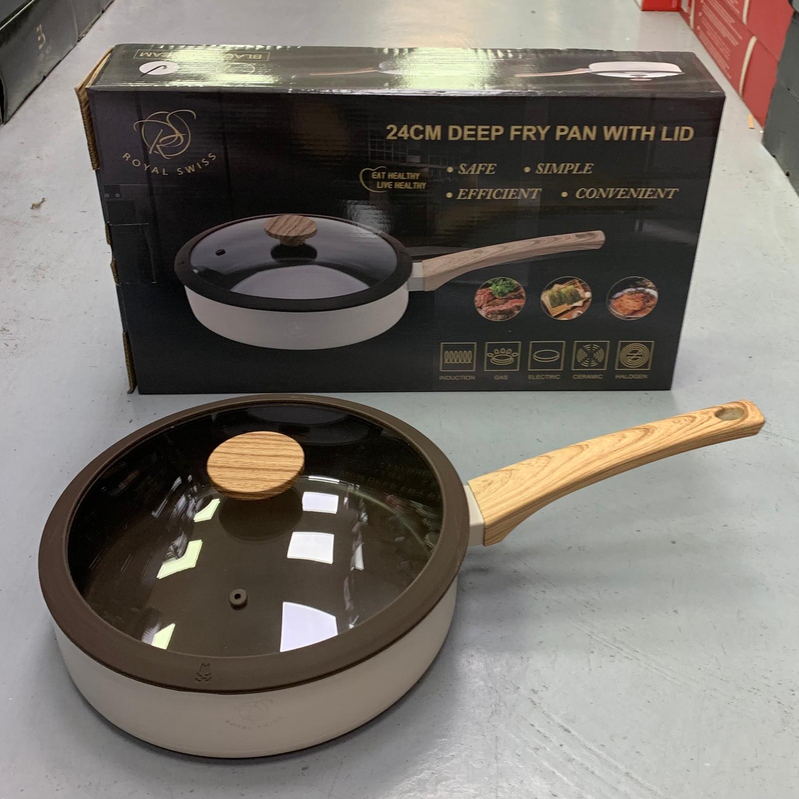 Poêle profonde + couvercle 24cm RS