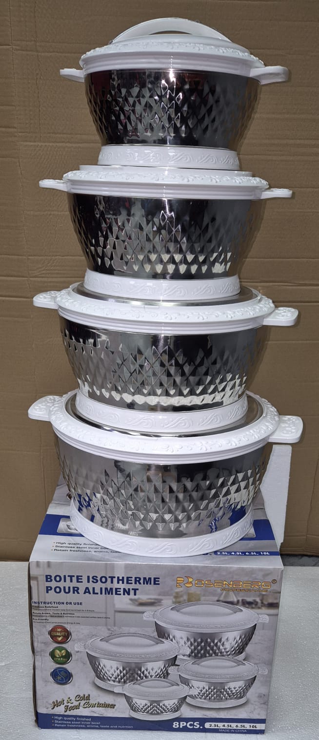 Thermos alimentaire par 4 pour aliment 2.5/4.5/6.5/10L RB