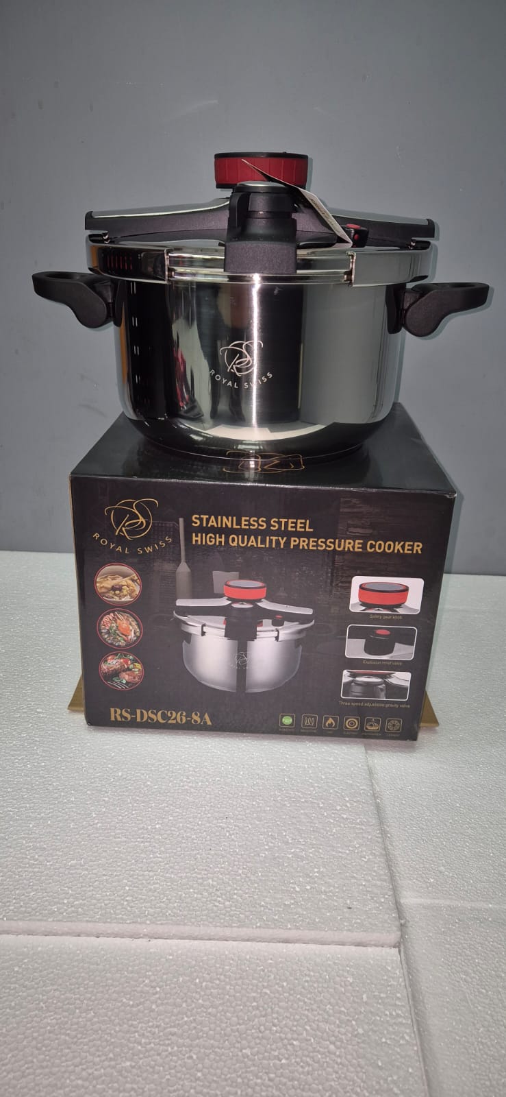 Cocotte-minute clipso inox poignets pliables RS