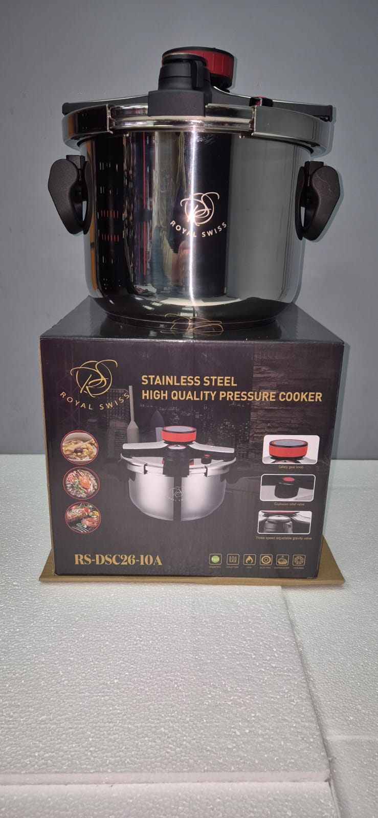 Cocotte-minute clipso inox poignets pliables RS