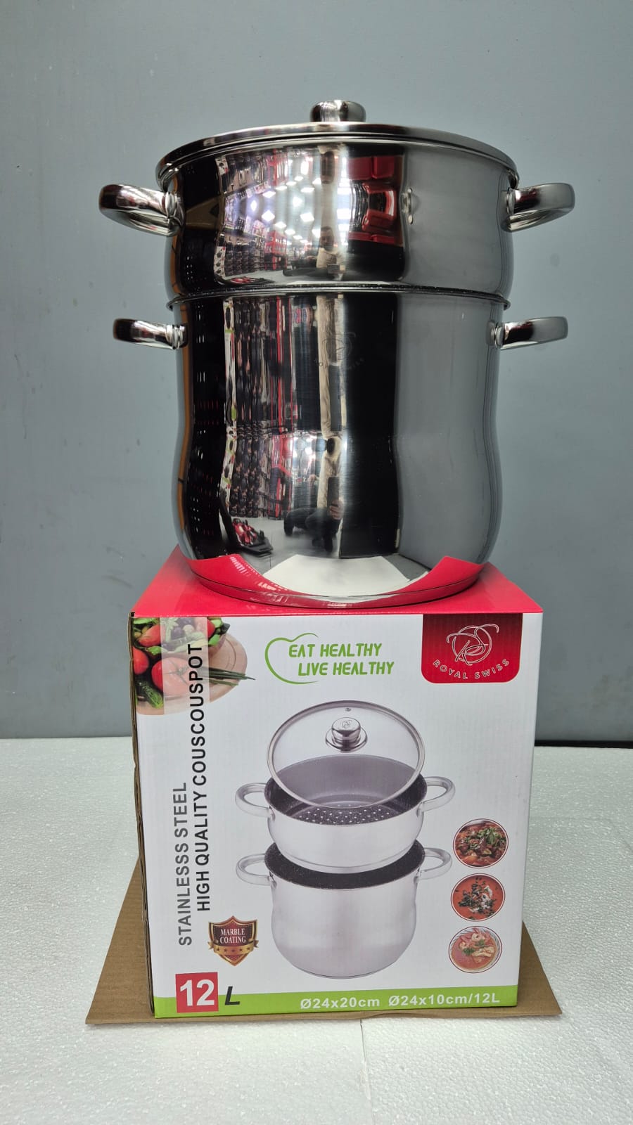 Couscoussier Inox/pierre RS