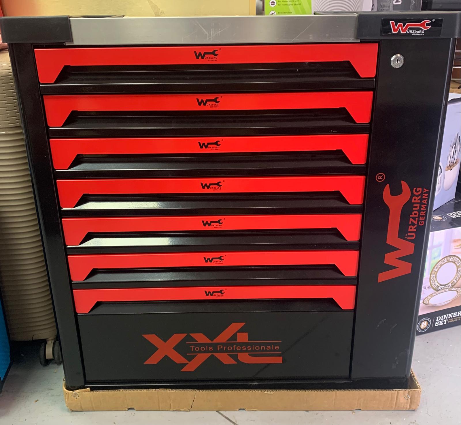 Servante d'atelier Rouge 6/7 tiroirs WURZBURG