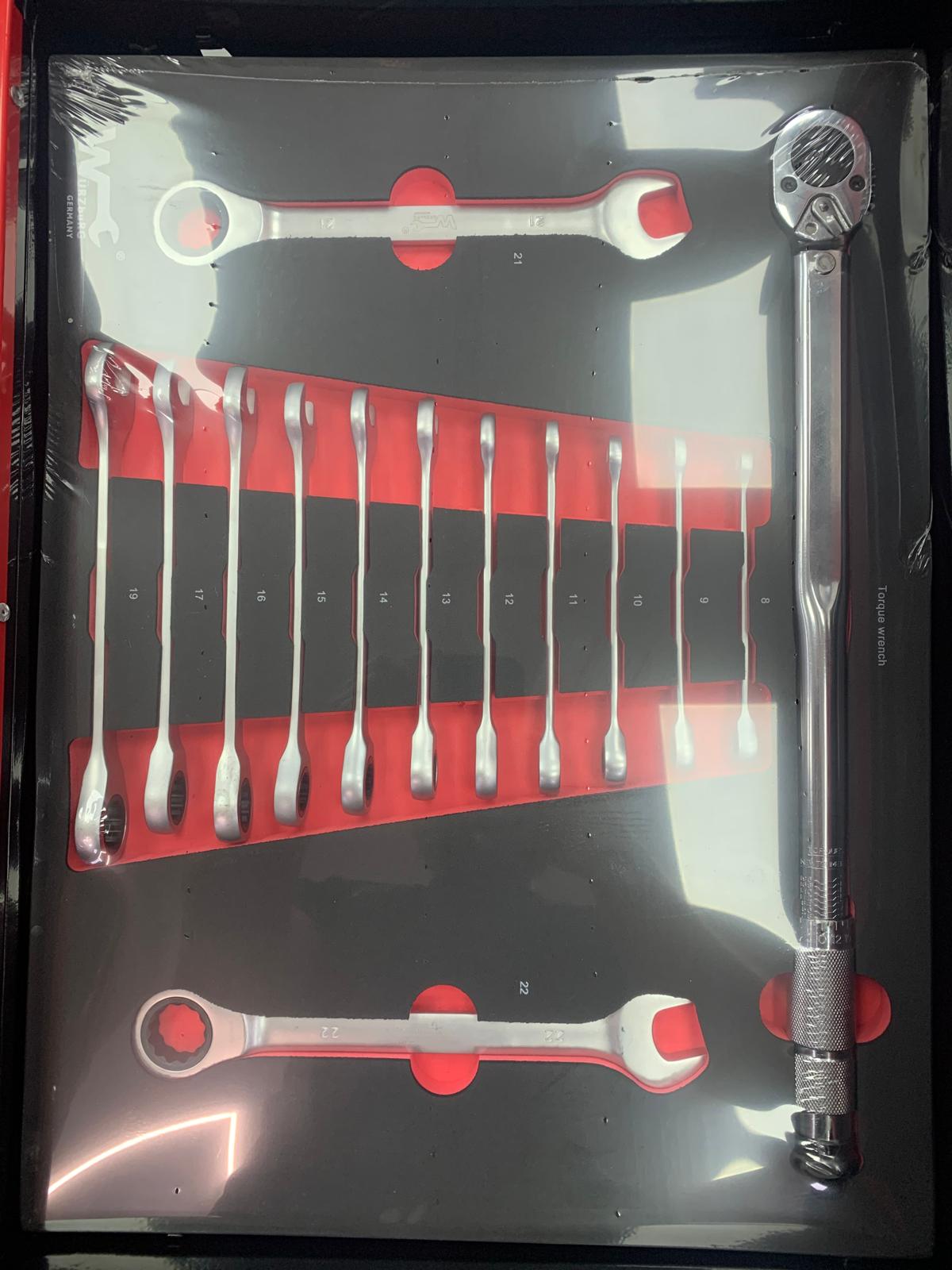 Servante d'atelier Rouge 6/7 tiroirs WURZBURG