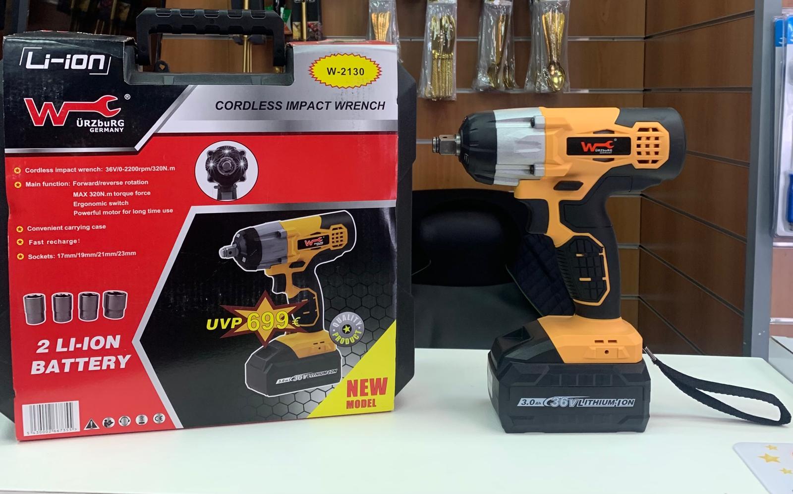 Clé à choc 36V 3.Ah WURZBURG