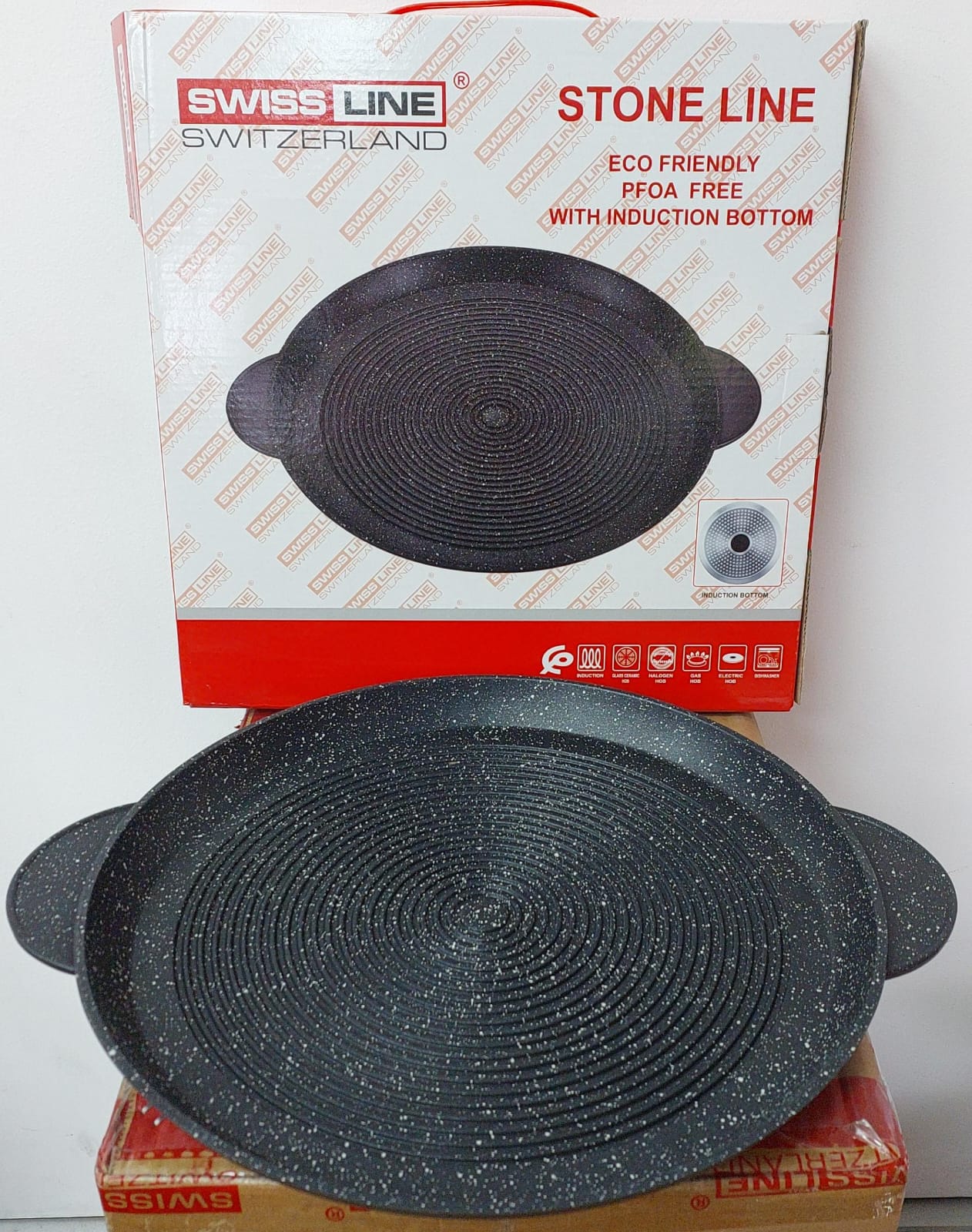 Grill Pan avec rainure 32cm et 36cm SL