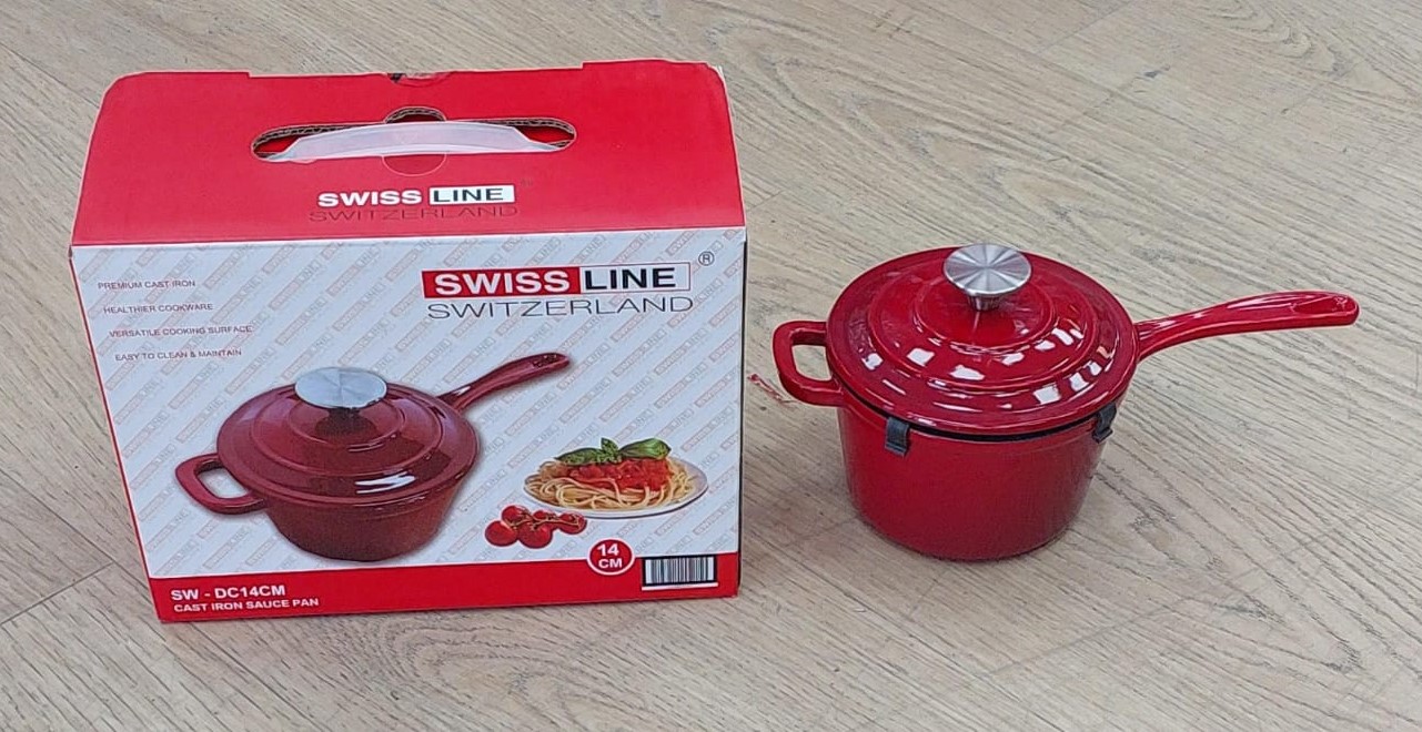Casserole + couvercle en fonte 14cm SL