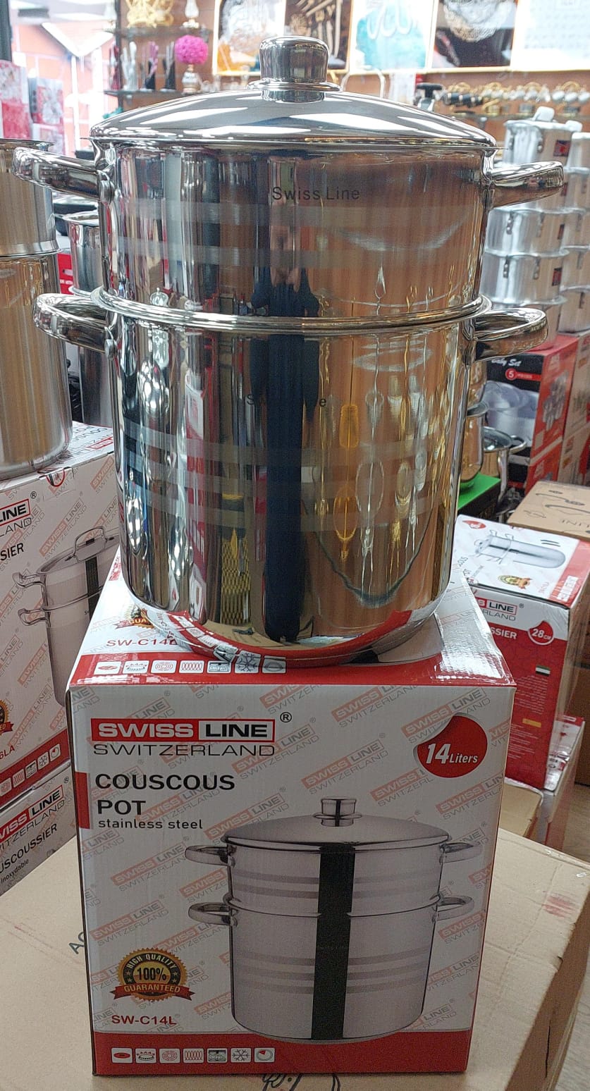Couscoussier + couvercle inox de 6L à 16L SL