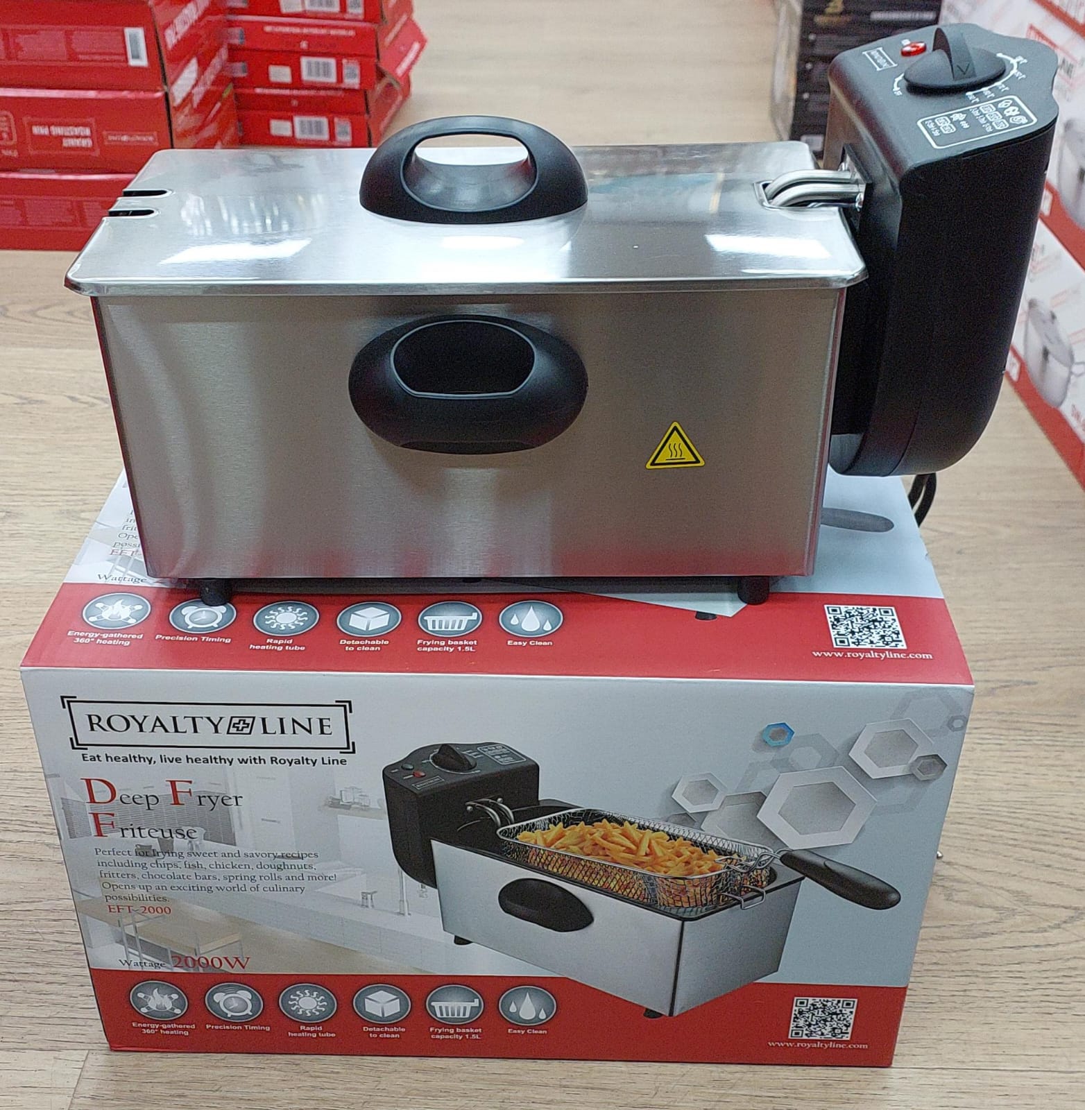 Friteuse électrique 2000W 1,5L RL