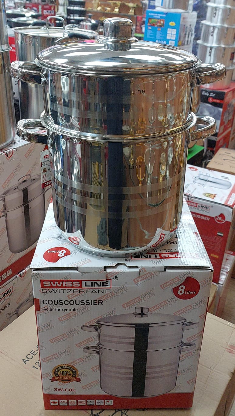 Couscoussier + couvercle inox de 6L à 16L SL