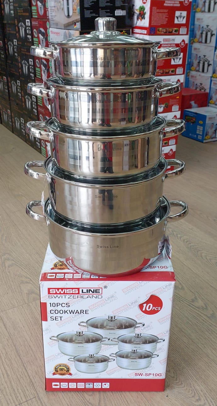 Set de casseroles inox 10 pièces SP10G SL 
