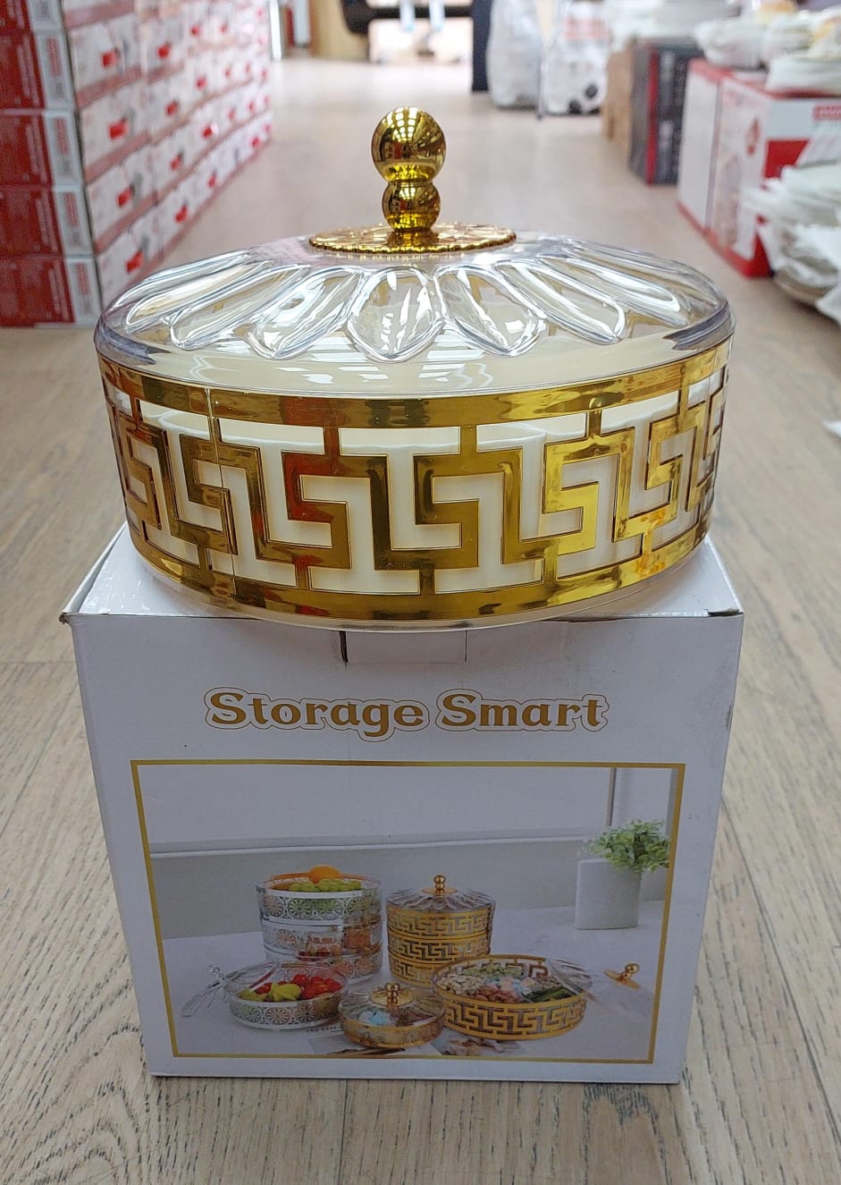 Bol + couvercle plastique 5 compartiments 2 modèles DH