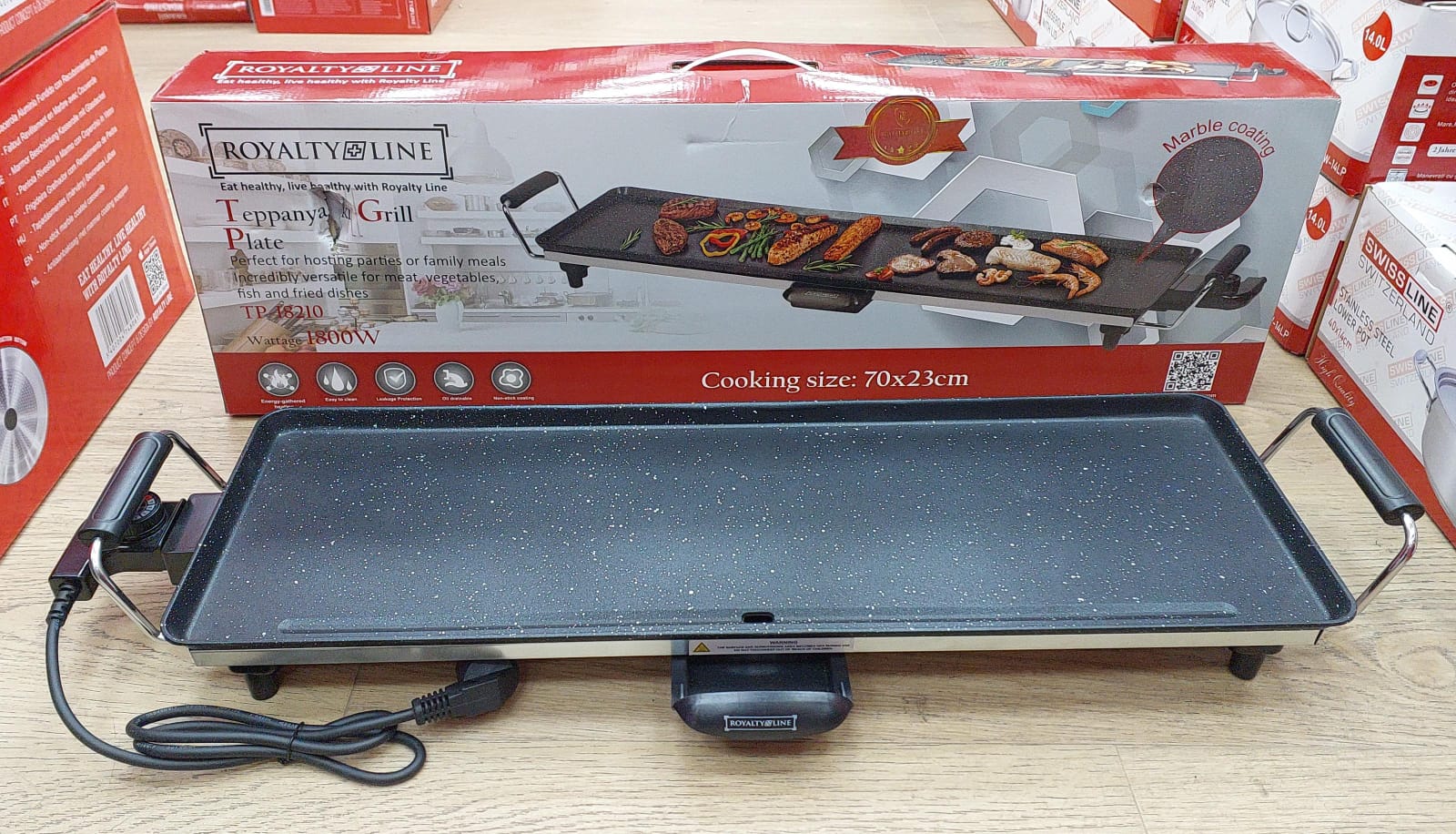 Plancha éléctrique 70cm 1800W RL