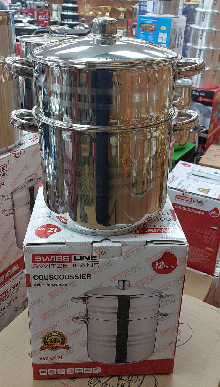 Couscoussier + couvercle inox de 6L à 16L SL