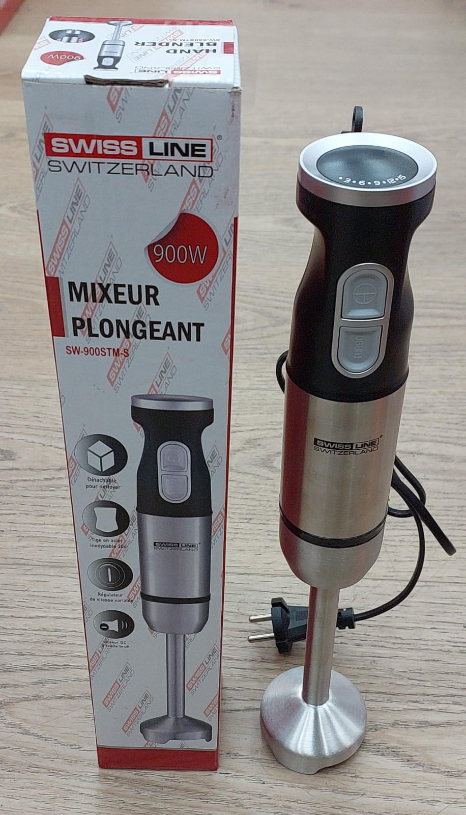 Mixeur Plongeant en Inox 900W SL