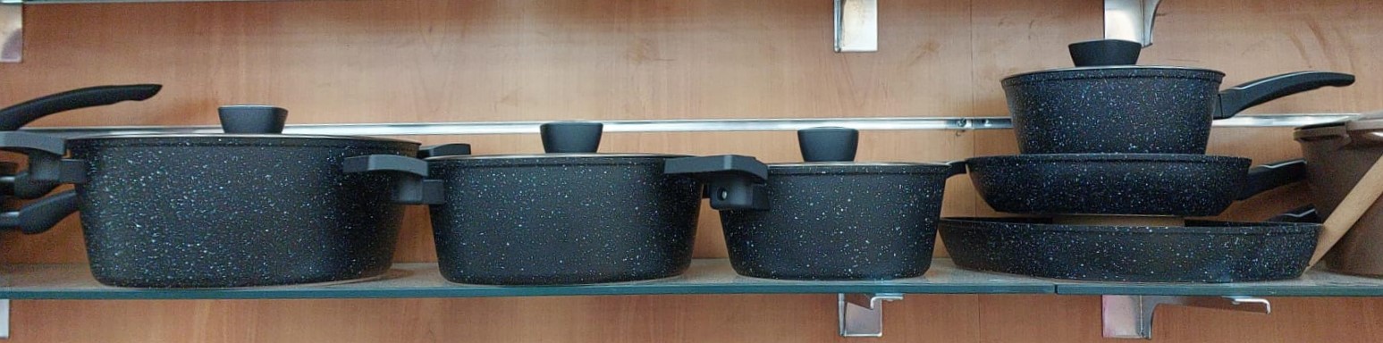 Batterie de cuisine 10 pièces Noir RS