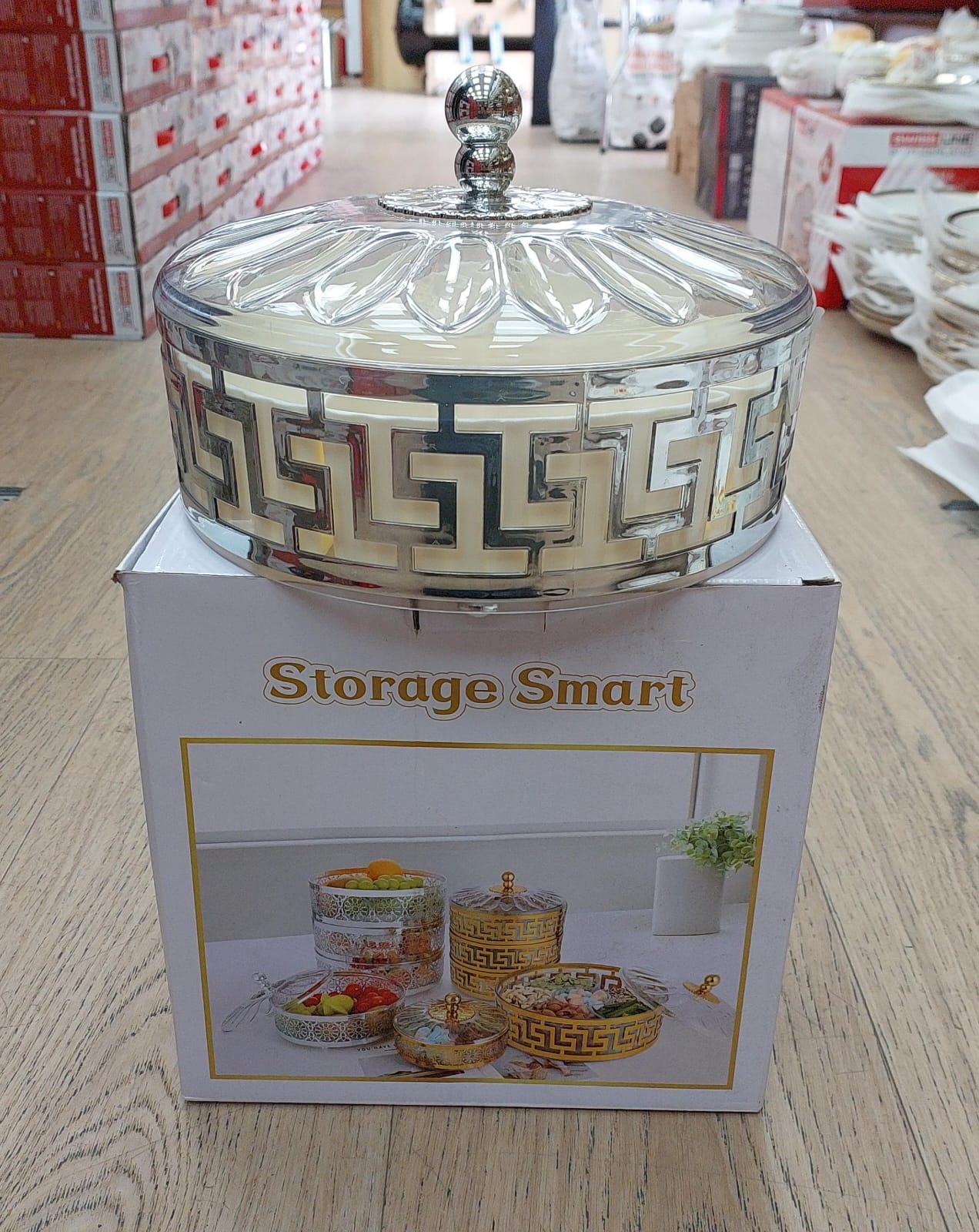 Bol + couvercle plastique 5 compartiments 2 modèles DH