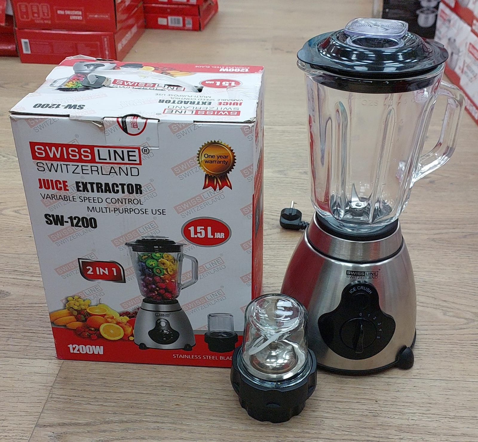 Blender en verre et inox 1200W SL