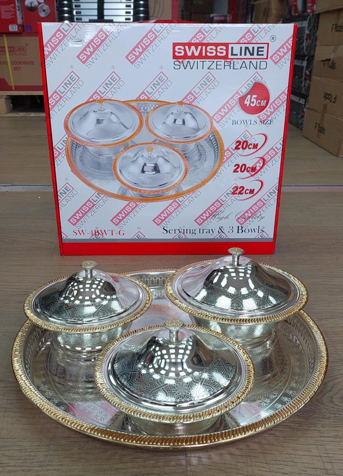 Plateau 45cm + 3 Bols SL